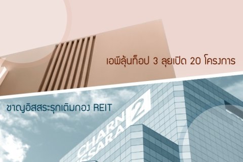 เอพีลุ้นท็อป 3 ลุยเปิด 20 โครงการ - ชาญอิสสระรุกเติมกอง REIT