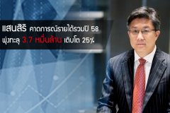 แสนสิริ คาดการณ์รายได้รวมปี 58 พุ่งทะลุ 3.7 หมื่นล้าน เติบโต 25%