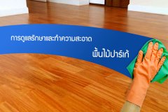 การดูแลรักษาและทำความสะอาด พื้นไม้ปาร์เก้