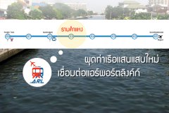 ผุดท่าเรือแสนแสบใหม่ เชื่อมต่อแอร์พอร์ตลิงค์ก์