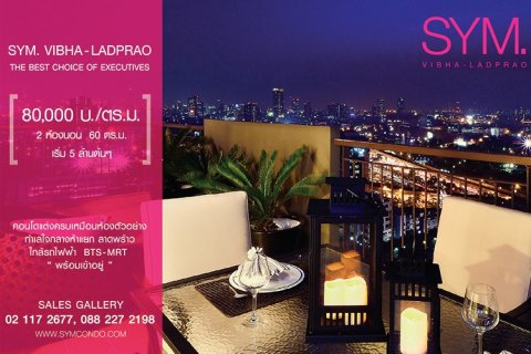 ธนาพัฒน์ จัดโปรโมชั่น SYM Condo วิภา-ลาดพร้าว ใกล้รถไฟฟ้า ราคาเริ่มต้นเพียง 80,000 บ./ตร.ม.