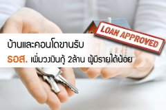 บ้านและคอนโดขานรับ ธอส. เพิ่มวงเงินกู้ 2 ล้านให้ผู้มีรายได้น้อย