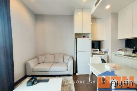 ให้เช่า คอนโด 1 ห้องนอน เครื่องใช้ไฟฟ้าครบมาก Q Asoke (คิว อโศก) 38 ตรม. ห้องสภาพใหม่ ใกล้ MRT เพชรบุรี