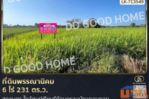 ที่ดินพรรณานิคม 6 ไร่ 231 ตร.ว. สกลนคร ใกล้ศูนย์เรียนรู้ย้อมครามบ้านดอนกอย