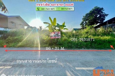 ขายที่ดิน รังสิต-นครนายก คลอง9 เนื้อที่ 200 ตรว. ติดเรือนศิลา โฮมสเตย์ ใกล้บ้านเอื้ออาทร รังสิต คลอง9 ธัญบุรี จ.ปทุมธานี