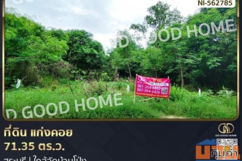 ที่ดิน แก่งคอย 71.35 ตร.ว. สระบุรี ใกล้วัดบ้านโป่ง