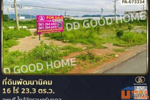 ที่ดินพัฒนานิคม 16 ไร่ 23.3 ตร.ว. ลพบุรี ใกล้วัดราษฎร์มงคล