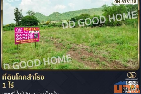 ที่ดินโคกสำโรง 1 ไร่ ลพบุรี ใกล้วัดมะม่วงเจ็ดต้น