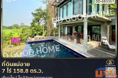 ที่ดินแม่อาย 7 ไร่ 158.8 ตร.ว. เชียงใหม่ ใกล้วัดแม่อายหลวง