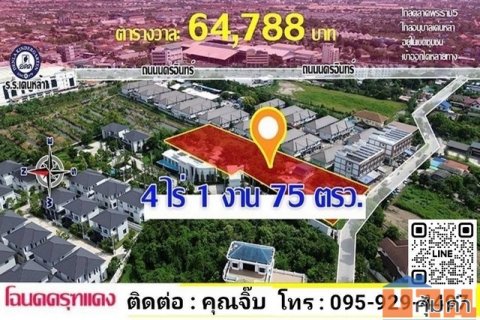 ขายที่ดินสวย 4 ไร่ ใกล้ ถ.นครอินทร์ 150 ม.ซอยวัดอุทยาน