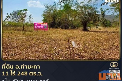 ที่ดิน อ.ท่ามะกา 11 ไร่ 248 ตร.ว. ซ.โยธาธิการ จ.กาญจนบุรี