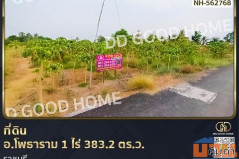 ที่ดิน อ.โพธาราม 1 ไร่ 383.2 ตร.ว. ราชบุรี