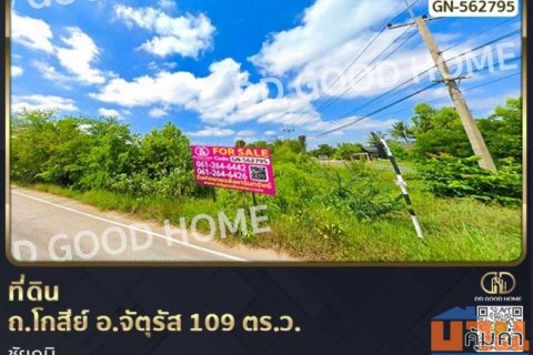 ที่ดิน ถ.โกสีย์ อ.จัตุรัส 109 ตร.ว. ชัยภูมิ