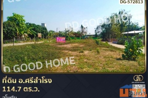 ที่ดิน อ.ศรีสำโรง 114.7 ตร.ว. สุโขทัย