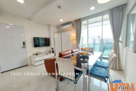 ให้เช่า คอนโด 2 bedrooms fully-furnished good conditionTree Condo เอกมัย 60 ตรม. in good area near BTS Ekkamai