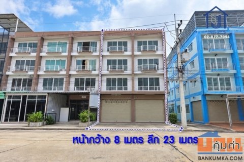ขายอาคารพาณิชย์ 4 ชั้น โครงการมั่งมีนคร 2คูหา 48.4 ตร.ว. หลังมุม ถนนพหลโยธิน คลองหนึ่ง  ใกล้ม.ธรรมศาสตร์