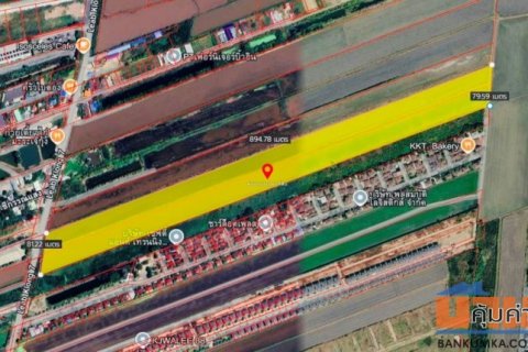 ขายที่ดินลำลูกกาคลอง 7  ขนาด 40 ไร่ ติดถนน ผังที่ดินสีเหลือง พร้อมโฉนด ปทุมธานี