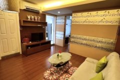 ขายคอนโดห้องมุม Lumpini Ville ศูนย์วัฒนธรรม เฟอร์ครบ Built-in ทั้งห้อง หิ้วกระเป๋าเข้าอยู่ได้เลย ทำเลดี ใกล้ MRT ห้วยขวา