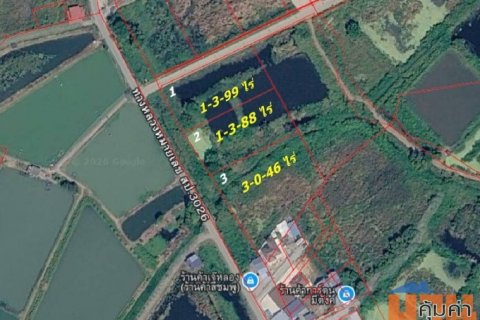 บางเพรียง สมุทรปราการ แปลงมุม ติดถนน 2 ด้าน ที่ดิน 1-3-99 ไร่ ( 799 ตรว.)