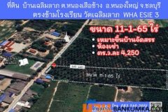 ขายที่ดิน เหมาะสร้างโครงการบ้าน ห้องเช่า ใกล้นิคม WHA ESIE 3 หนองใหญ่ ชลบุรี