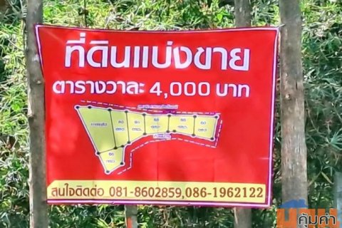 ที่ดินตำบลพิชัย หลัง รพ.ค่ายฯ เมืองลำปาง ทำเลสวย เพียง ต.ร.ว.ละ 4,000 บาท