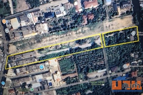ขายที่ดิน ถนนพระราม2 ซอย28 แยก22 เขตจอมทอง กทม. พร้อมสิ่งปลูกสร้าง เป็นพื้นที่สีส้ม ขนาด 8 ไร่ 1 งาน 85 ตร.ว.
