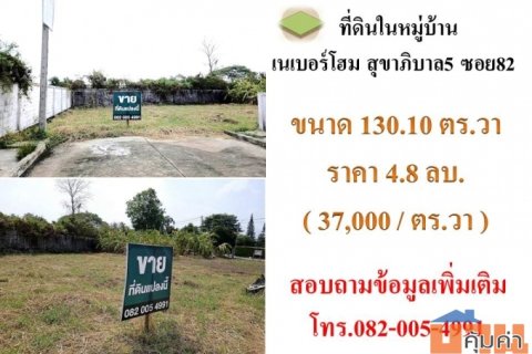 ขายที่ดินในหมู่บ้านเนเบอร์โฮม สุขาภิบาล5 ซอย82