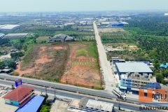 ที่ดินติดถนน บ้านแพ้ว–พระประโทน เนื้อที่ 8-2-14.70 ไร่ ใกล้พระราม 2 สมุทรสาคร