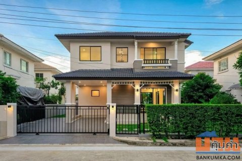 ขายบ้านเดี่ยวรีโนเวทใหม่ ทั้งหลัง  แบรนด์ Land and houses บรรยากาศเงียบสงบ หมู่บ้านมัณฑนา ปิ่นเกล้า-พระราม 5