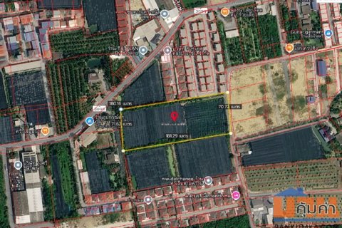 ขายที่ดิน ซอยโรมัน ตำบลสามพราน อำเภอสามพราน นครปฐม เนื้อที่ 8 ไร่