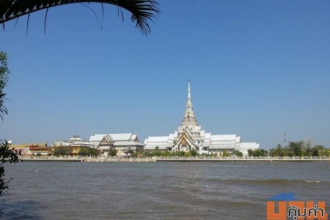 แบ่งขายที่ดินสวยมาก ติดแม่น้ำบางปะกง ตำบลบางตีนเป็ด อำเภอเมือง จังหวัดฉะเชิงเทรา