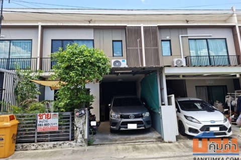 ขายทาวน์เฮ้าส์ หมู่บ้านเดอะคอนเนค สุวรรณภูมิ 3 เนื้อที่ 18.2 ตร.ว. 2 ชั้น 3 นอน 2 น้ำ