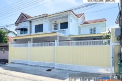 ลดราคาถูกมาก!! บ้านแฝดขนาดใหญ่ หมู่บ้านนนทรีปาร์ค รัตนาธิเบศร์ ไทรม้า บ้านรีโนเวทใหม่ทั้งหลัง ถนนเมน ใกล้รถไฟฟ้า