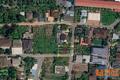 ขายที่ดิน ซอยสุขาภิบาล 10 สามพราน นครปฐม เนื้อที่ 89 ตร.ว. แปลงมุม
