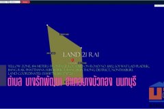 ที่ดินแปลงสวย เนื้อที่ 21 ไร่  ติดถนน นบ.1002 (ซอยวัดลาดปลาดุก) ตำบลบางรักพัฒนา อำเภอบางบัวทอง จังหวัดนนทบุรี