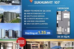 Your Affordable Urban Escape Awaits Welcome to Reach Sukhumvit 107 – just 1.4 km from BTS Bearing