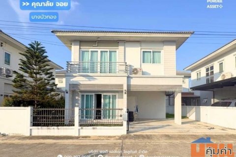 ขาย!! บ้านแฝดสไตล์บ้านเดี่ยว คุณาลัย จอย บางบัวทอง (ขนาด 44 ตร.ว.) ถ.บ้านกล้วย-ไทรน้อย บางบัวทอง นนทบุรี