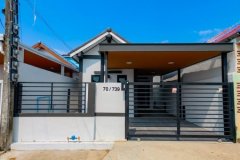 ขาย บ้านเดี่ยวพร้อมอยู่! เฟอร์ครบ ไม่ต้องแต่งเพิ่ม  2 นอน 2 น้ำ มบ.อมรทรัพย์ ทำเลดี ใกล้ ตลาดหนองจอก และร้านสะดวกซื้อ