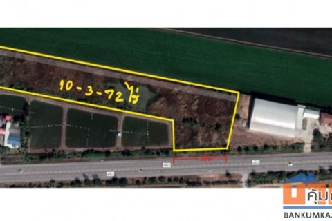 ขายที่ดินเปล่า 10 ไร่กว่า ติดถนน 3422 ต.บัวปากท่า อ.บางเลน จ.นครปฐม
