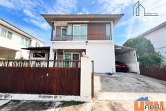 บ้านเดี่ยว 2 ชั้น พร้อมอยู่ ขายขาดทุน พฤกษ์ลดา บางนา ใกล้ ม.เอแบค ฟรีโอน