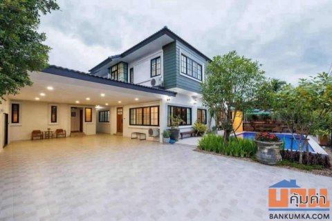 บ้านพูลวิลล่า สไตล์โมเดิร์น Fully Furnished พร้อมเข้าอยู่ ทำเลดีที่สุด หลังตลาดแม่เหียะ เชียงใหม่