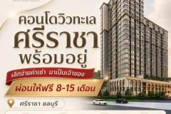 The Strand Indeed Condo คอนโดพร้อมอยู่ วิวทะเลศรีราชา ห้องแต่งครบ พร้อมเฟอร์นิเจอร์ โทร 065-5639565
