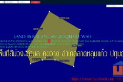 ขายที่ดิน 46 ไร่ ผังเมืองสีม่วง ติดถนน 346 ปทุมธานี–ลาดหลุมแก้ว | หน้ากว้างประมาณ 285 เมตร ต.คูขวาง อ.ลาดหลุมแก้ว จ.ปทุม
