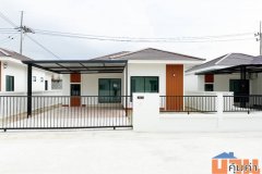 ขายบ้านเดี่ยวสวย มือ1 ชั้นเดียว 3 นอน 2 น้ำ โครงการ : ยู โฮม (U Home)  ทำเลทอง ใกล้อมตะ ชลบุรี