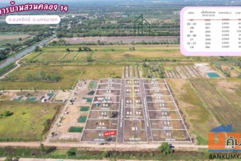 ที่ดินทำเลดี โครงการบ้านสวนคลอง 14 – องครักษ์ นครนายก