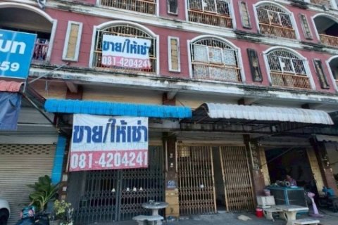 ให้เช่าหรือขาย อาคารพาณิชย์ 4 ชั้น 2 คูหา  คูหาละ 20 ตร.ว. ติดถนนเศรษฐกิจ 1 ตำบลนาดี เมืองสมุทรสาคร