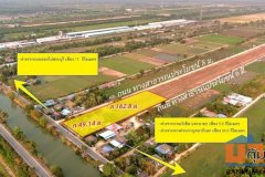 ขายที่ดินพร้อมบ้านติดถนนลาดยางเรียบ คลอง 12 หนองเสือ 5 ไร่ ติดถนน 3 ด้าน เหมาะค้าขาย เหมาะทำโกดัง ร้านค้าคาเฟ่