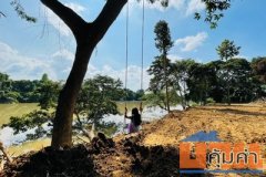 ขายที่ดินติดแม่น้ำ แควน้อย เมืองกาญจนบุรี หน้าน้ำกว้างมาก ขนาด 9 ไร่ บรรยากาศวิวดีมาก น้ำใส ลมเย็น