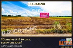 DD-944698 ที่ดินเกยไชย 5 ไร่ 20 ตร.ว. ชุมแสง นครสวรรค์ ใกล้ที่ว่าการอำเภอชุมแสง