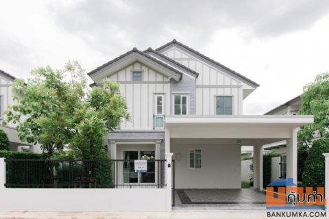 ขาย / ให้เช่าบ้านเดี่ยว 2 ชั้น Villaggio 3 ศรีนครินทร์-บางนา พร้อมเข้าอยู่ เดินทางสะดวก ใกล้ Mega Bangna